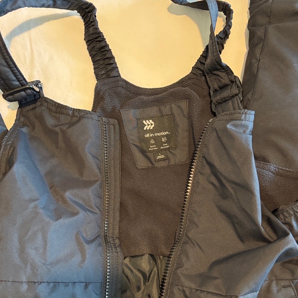 all in motion Black Insulated Snow Bib Pants with Adjustable Straps